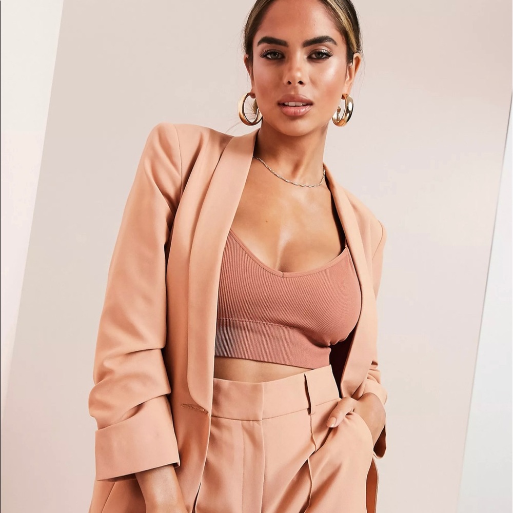 ASOS Blush Suit Jacket + Pants